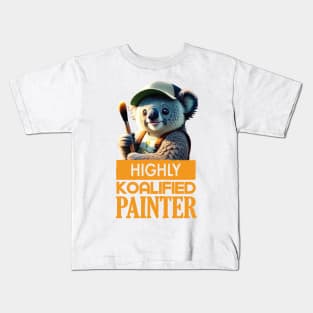 Just a Highly Koalified Painter Koala Kids T-Shirt